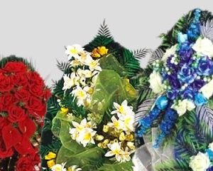 Ритуальные венки из искусственных цветов